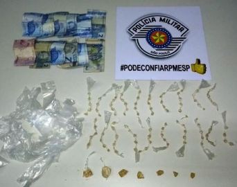 PM prende ladrão procurado e mulher traficante de crack
