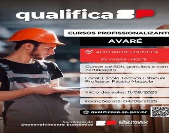 Curso profissionalizante de Auxiliar de Logística está com inscrições abertas