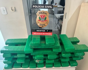 Homem é preso em Piraju com carregamento de 38 quilos de maconha