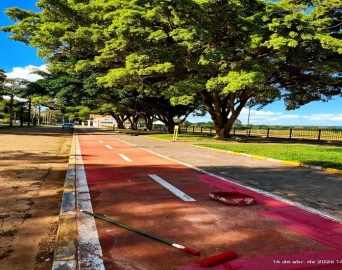 Parceria entre Turismo e Serviços revitaliza ciclovia do Balneário Costa Azul