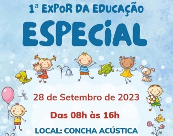 Praça da Concha Acústica vai receber a 1ª Expor da Educação Especial