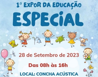 Praça da Concha Acústica vai receber a 1ª Expor da Educação Especial