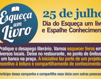 Vem aí a campanha Esqueça um livro e espalhe conhecimento