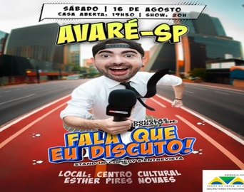 Douglas Donato apresenta espetáculo de stand-up neste sábado em Avaré