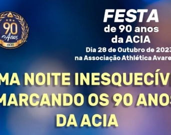 ACIA comemora 90 anos de fundação com grandioso jantar dançante na AAA