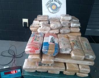 Mulheres são presas transportando quase 50 kg de maconha na Castello