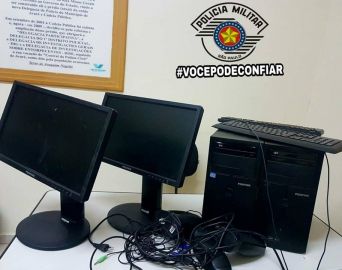 PM prende dois em flagrante por furto em escola