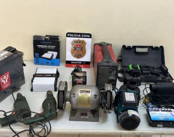 Operação da Polícia Civil de Avaré apreende produtos furtados 