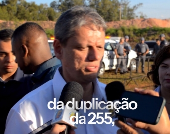 Governador Tarcísio de Freitas confirma duplicação da SP-255, em Avaré