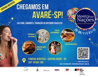 Concha Acústica recebe Mostra das Nações de 29 de novembro a 1º de dezembro