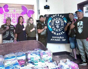 Ação social do MC Insanos arrecada mais de 400 kg de alimentos em Avaré