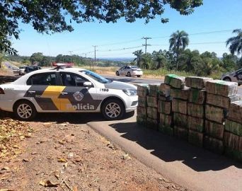 Polícia Rodoviária apreende mais de 550 kg de maconha