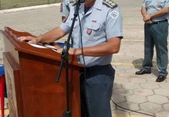 O Comandante Interino do 53º Batalhão, Major Luiz Cézar fez uso da palavra para enaltecer os homenageados e a Cavalaria pelos 30 anos de existência em Avaré.