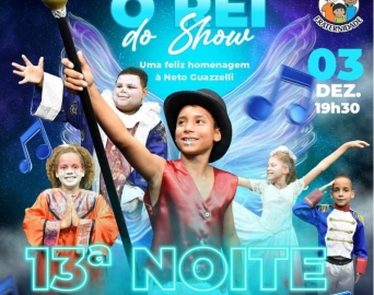 Colônia Espírita Fraternidade promove a 13ª Noite Cultural no domingo