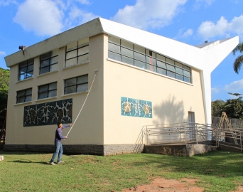 Destaque no centro de Avaré, Concha Acústica ganha nova pintura