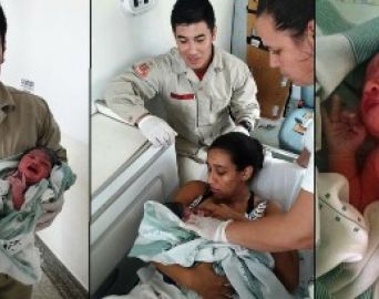 Bebê de quase 3 kg nasce em viatura dos Bombeiros