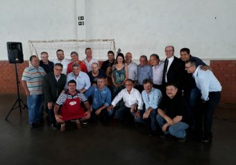 Participantes do almoço na AFPCA