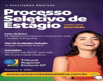 TRE-SP abre seleção de estágio com 175 vagas para estudantes de ensino médio