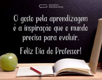 Feliz Dia do Professsor a todos os profissionais da área