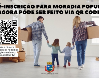Pré-inscrição para moradia popular agora pode ser feito via QR Code