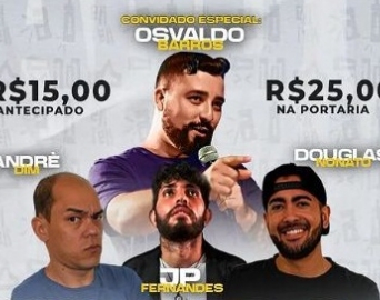 Comediantes apresentam mais uma edição do espetáculo “Risotrio”