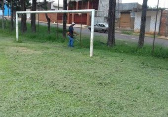 Manutenção no Campo São Pedro esta semana.