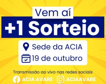 ACIA promove mais um sorteio da promoção dos R$ 100 mil em Vales-Compras