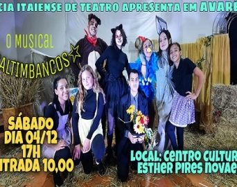 Companhia de Teatro de Itaí se apresenta em Avaré neste sábado, 4/12