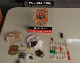 Três são presos por tráfico de drogas durante ações da Polícia Civil