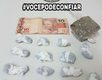 Polícia Militar realiza flagrante de tráfico na Vila Timóteo