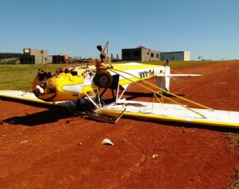 Casal fica gravemente ferido após acidente com aeronave