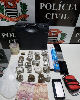 Polícia Civil prende trio em flagrante por tráfico de drogas