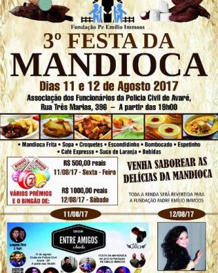 3ª Festa da Mandioca acontece no Clube da Polícia Civil