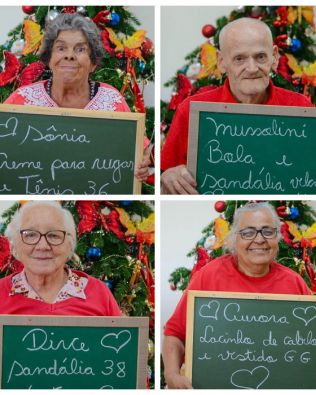 Assistidos do Asilo RAFA pedem presentes de Natal