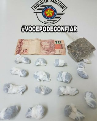 Polícia Militar realiza flagrante de tráfico na Vila Timóteo